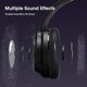 thumbnail image 4 of Auriculares sobre la oreja inalámbricos 80H tiempo de reproducción, auriculares Bluetooth sobre la oreja con 3 modos de ecualizador, micrófono ENC incorporado, graves profundos, estéreo HiFi plegable, 4 of 5
