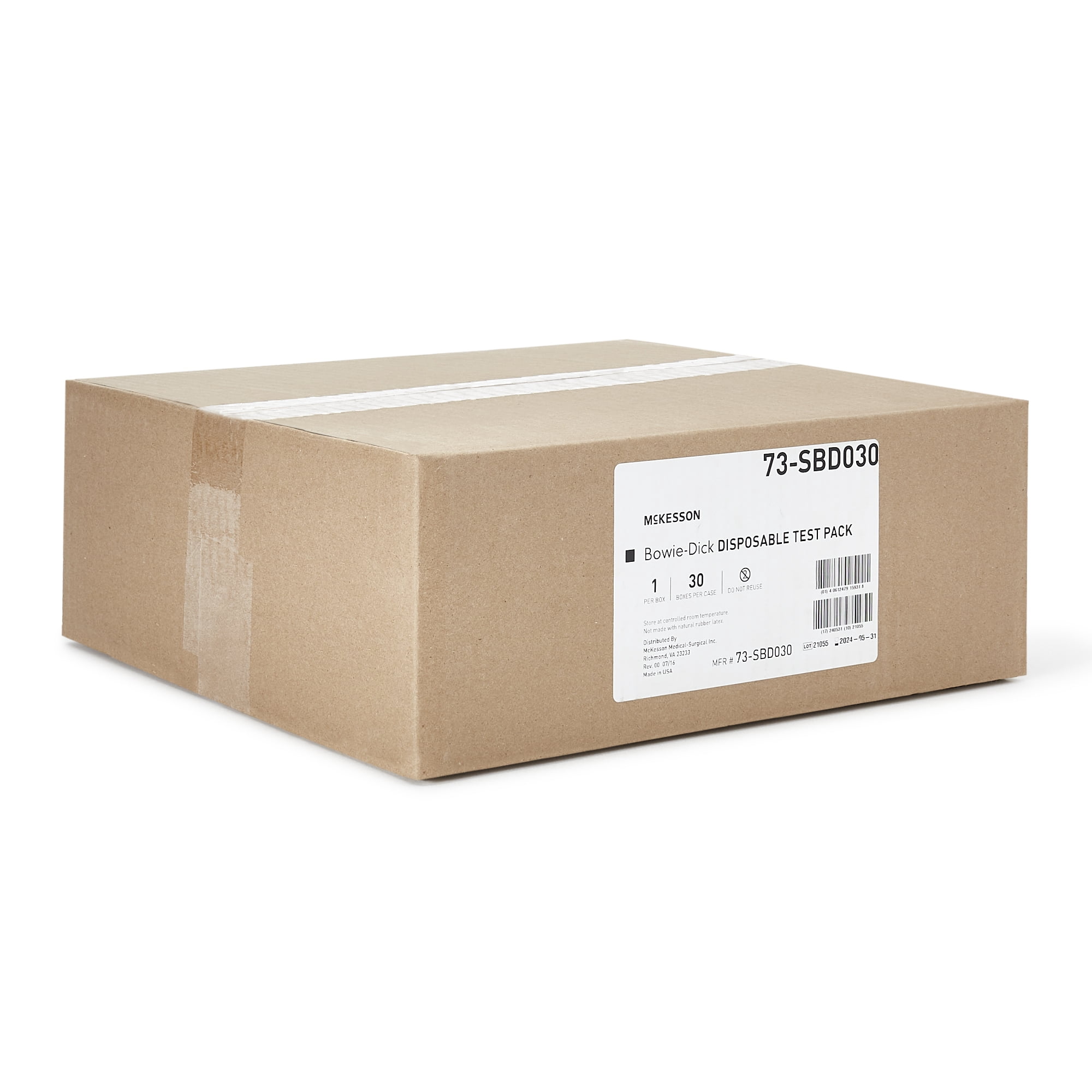 McKesson Bowie-Dick Disposable Test Pack - For Pre-Vacuum Steam