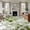Green, variant on Yellow Morocco Round Area Rug 3.3 FT, Non Slip Small Entryway Kitchen Mat, Retro Grey Foil Painting Grunge Tribal Washable Soft Circular Rug Non-Shedding Door Mat for Bathroom Playroom Kids Room