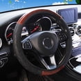 thumbnail image 3 of Wood Grain Faux Leather Car Steering Wheel Cover 14.5 To 15.5 Inch Diameter, 3 of 8