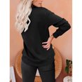 thumbnail image 2 of Sudadera de manga larga con cuello alto para mujer,Sudadera de manga larga con cuello alto para mujer Otoño Invierno Sudadera para mujer Sudadera ultra sensible, 2 of 7