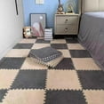 thumbnail image 6 of 10Pcs 30*30CM Creative Plush Puzzle Foam Floor Mat Puzzle Carpet Warm Playmat Interlocking Exercise Tiles Fluffy Area Rugs, 6 of 10