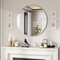 thumbnail image 2 of Anyrose Round Bathroom Mirror Wall Mirror 24" x 24",Silver, 2 of 5
