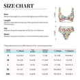 thumbnail image 4 of Kdxio Colorful Dinosaurs Print Women's 2 Piece High Waisted Wrap Spaghetti Strap Summer Swimsuit Bikini Set-XX-Large, 4 of 7