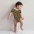 thumbnail image 3 of Kdxio Royal Blue Plaid Sunflower Pattern Unisex Baby Cotton Short Sleeve Bodysuits-2 Years, 3 of 5