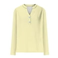 thumbnail image 6 of Fall Outfits for Women 2025, Yigetop Women Fashion Casual Long Sleeve Button Tops Shirts Blouses Tops Long Sleeve Shirts for Women Beige L, 6 of 6