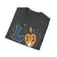thumbnail image 4 of Love Hanukkah Dreidel Menorah Novelty Holiday Novelty Unisex T-Shirt, 4 of 4