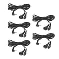 thumbnail image 4 of Cable de electrodos de botón, cable de electrodo de 5 piezas Cable de plomo de electrodo negro Cables de repuesto Altamente recomendado, 4 of 8