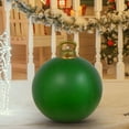 thumbnail image 6 of 24 Inch Giant PVC Inflatable Christmas Ball Ornaments, Outdoor Large Xmas Blow Ball Decorations for Christmas Themed Party Ornaments (1 PC, Deep Green), 6 of 7