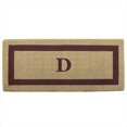 thumbnail image 1 of Nedia Home 02074D Monophoto - Cadre Marron 24 x 57 Po Tapis de Sol en Fibre de Coco Résistant - Monogrammé D, 1 of 4