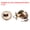 Copper Tone, variant on Uxcell Cylinder Deadbolt Door Lock Round Entry Front Door Handle Sets for Door Gold Tone