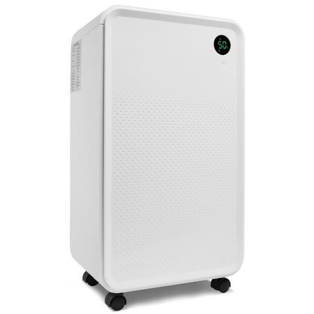 

30 Pint Dehumidifier for Home Basements Bedroom with 2L Water Tank Spaces up to 3000 Sq Ft White