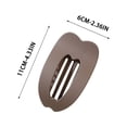 thumbnail image 6 of UNLLLL Flat Claw Hair Clip for Women, Solid Color Casual Elegant Hair Claw, Lightweight Plastic Hairpin for Thick or Thin Hair, for All Lengths Daily Styling and Work (Coffee), 6 of 6