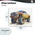 thumbnail image 4 of Stupell Industries Contemporary Lifted Offroad Truck Canvas Art, 20 x 16, by Steve Hunziker, 4 of 8