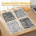thumbnail image 2 of PMHZI 1.5 & 1 inch Black Cursive Letter Stickers 10 Sheets, Silver Alphabet Lowercase for Scrapbooking Journal, 2 of 6