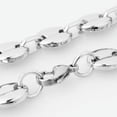 thumbnail image 3 of 7-40" Stainless Steel Silver Gold Coffee Beans Chain Men Women Necklace 7/9/11mm, 3 of 6