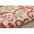 thumbnail image 5 of Nourison Caribbean Indoor/Outdoor Ivory/Rust 5'3" x 7'5" Area Rug, (5x7), 5 of 6