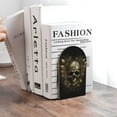 thumbnail image 6 of Sikiie Vintage Gold Leaf Skull Bookends 1 Pair, Wood Bookends for Shelves, Book Ends for Shelves, Book Shelf Holder for Home Office, 6 of 7