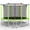Green / Metal, variant on FunMay 15FT Trampoline with Safety Enclosure Net for Outdoor Kids