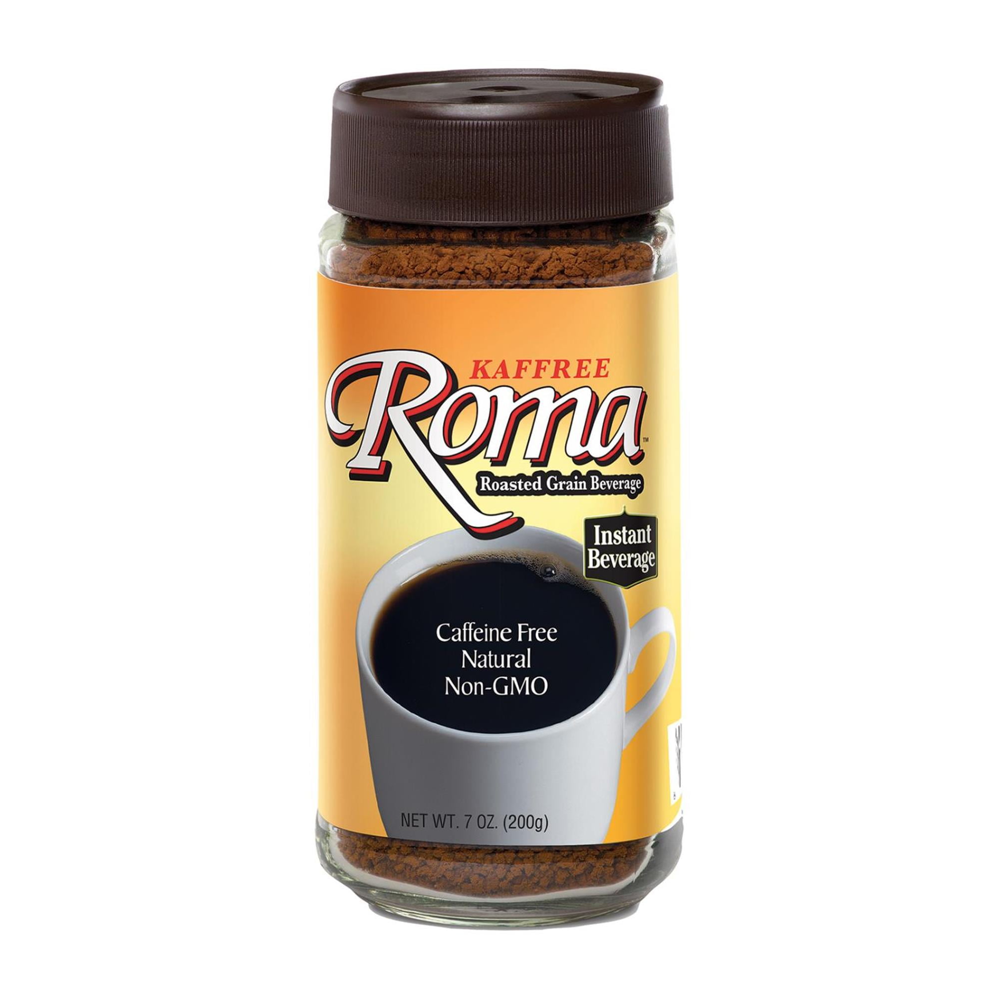 Kaffree Instant Roasted Grain Beverage - Roma, 7 Oz Jar