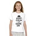 thumbnail image 4 of Vintage Keep Calm Video Game On Nerd Crewneck T Shirts Boy Girl Teen Brisco Brands L, 4 of 6