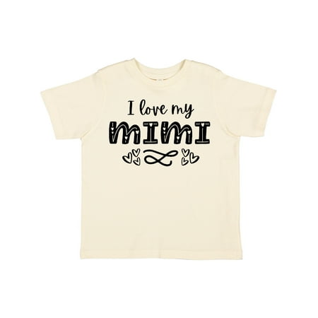 

Inktastic I Love My Mimi with Hearts Gift Toddler Boy or Toddler Girl T-Shirt
