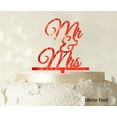 thumbnail image 1 of Mr And Mrs Wedding Cake Topper Mirror Cake TopperColor Option Available 4-5 Inches Wide, 1 of 1