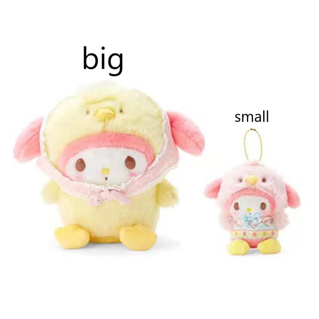Sanrio-muñeco de peluche Kawaii de Hello Kitty, My Melody Kuromi plushie Cinnamoroll pochacco, colgante bonito para regalo, 23cm