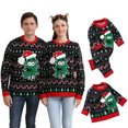 thumbnail image 4 of Otqutp Toddler Fashion Clothes Set for Xmas Baby Girl Boy Cute Long Sleeve Christmas Tree Knitted Sweater Pullover Tops Autumn Winter Warm Family Matching Outfits(Black,0-6 Months), 4 of 9