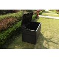 thumbnail image 6 of Cozyhom Resin Wicker Patio Storage Deck Box 120 Gallon, Outdoor Waterproof Cushion Storage Lockable Outside Container, Black, 6 of 7