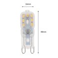 thumbnail image 3 of Bombilla Lámpara LED G9 AC 220V 3W SMD2835 Bombilla LED para lámpara de araña (blanco cálido) Wdftyju Para estrenar, 3 of 3