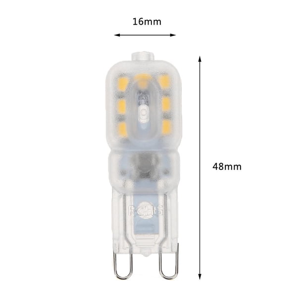 Lámpara LED G9 AC 220V 3W SMD2835 Bombilla LED para de araña (blanco cálido) Likrtyny Para estrenar