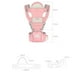 thumbnail image 4 of Portabebés multifuncional con asiento para la cadera, portabebés ajustables extraíbles 6 en 1, diseño reflectante, 4 of 8