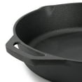thumbnail image 3 of MegaChef 12-Inch Round Pre-Seasoned, Oven Safe Cast Iron Skillet Skillet with Cast Iron Lid, 3 of 8