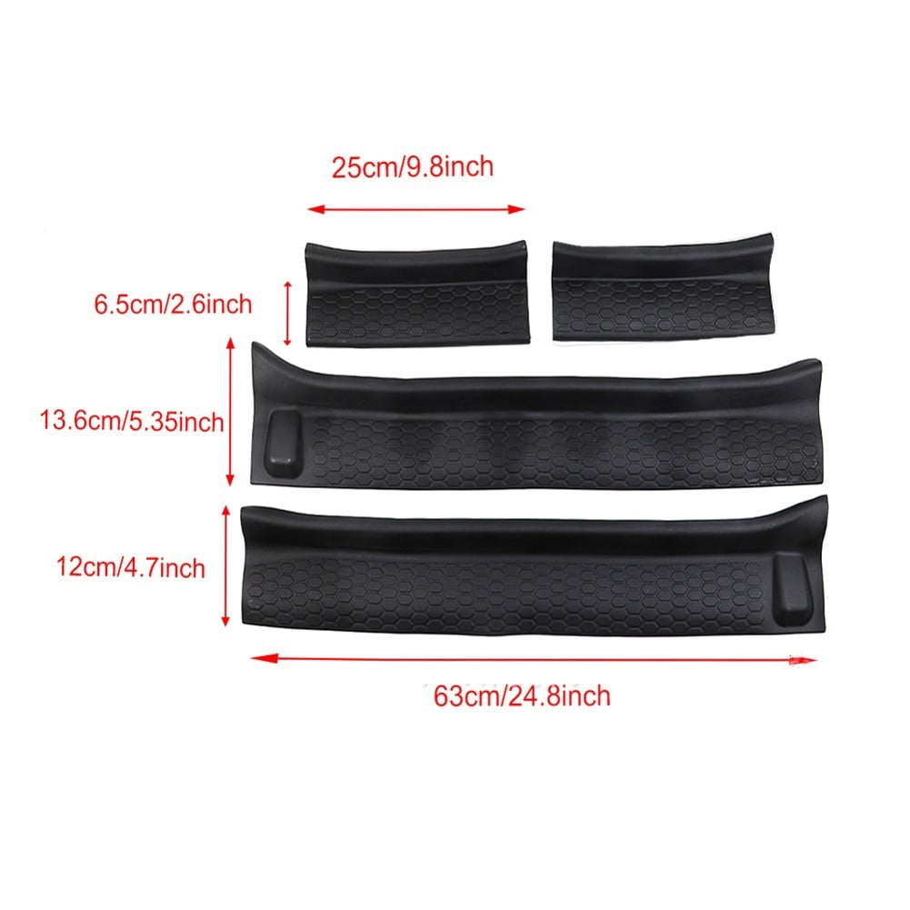 Mduoduo 4pcs Rubber Door Entry Guards Protective Cover For Jeep Wrangler JL JT 2018 2019 2020 2021 4-Door Fenders Cars Accessories Car Accessories