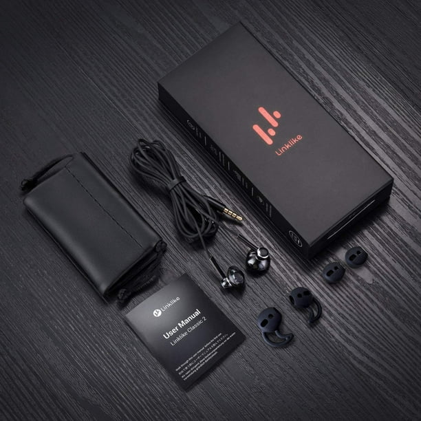 Quad Dynamic Drivers Air flow Hi Res Extra Bass Headphones Noise