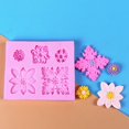 thumbnail image 5 of XKHAZA Silicone Mold Flower Chocolate Fondant Polymer Clay Candy Gummy Mold, Flower Shaped Silicone Molds for DIY Cake Cupcake Decor Craft, 5 of 9