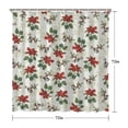 thumbnail image 5 of Waterproof Beautiful Colorful Floral Shower Curtain 72x72 Inch Boho Style Polyester Unique Shower Curtain for Bathroom Hotel Home Decor with 12 Plastic Hooks, 5 of 5