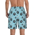 thumbnail image 3 of Naloa Cute Dog Footprints Men's Beach Shorts, Surfing shorts, Swim trunks, Quick Dry Swim Trunks for Surfing Beach Fun - Small, 3 of 9