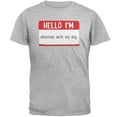 thumbnail image 1 of Halloween Hello I'm Obsessed With My Dog Mens T Shirt, 1 of 1