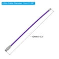 thumbnail image 2 of 4.3 Inch Wire Keychain Cable Stainless Steel Key Ring Loop, Purple 5 Pack, 2 of 6