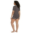 thumbnail image 2 of Jockey Women's Cooling Modal Notch Collar Short Sleeve Top & Short Set, 2 of 4