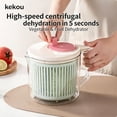 thumbnail image 1 of Dvkptbk food dehydrator Vegetable and Fruit Washing Dryer Lettuce Dehydration In 5 Seconds Hand-Cranked for Washing Dry Vegetables Pasta, 1 of 7