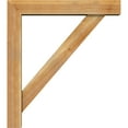 thumbnail image 3 of Ekena Millwork 6"W x 32"D x 36"H Traditional Block Rough Sawn Bracket w/ Offset Brace, Western Red Cedar, 3 of 25