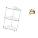 thumbnail image 5 of Conjunto moderno de mesa esquinera de niveles y sofá de madera en miniatura para cocina pequeña, baño, sala de estar, casa de muñecas, muebles de, 5 of 8