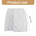 thumbnail image 3 of Korean Layered Half Skirt for Women Elegant Bows Hip Wrap Covering Midi Apron Skirt Lace Up Bandage Cover Up Overskirt, 3 of 4