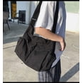 thumbnail image 4 of Kukuzhu Women Men Crossbody Shoulder Bag Large Hobo Bag with Multiple Pockets Canvas Messenger Tote Bag for Women and Men, 4 of 7