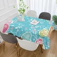 thumbnail image 5 of SKYSONIC Easter Bunny Eggs Tablecloth Waterproof Washable Polyester Square Table Cover Durable Tablecloth for Kitchen Dining Table Party Decor (54 X 72 Inch), 5 of 7