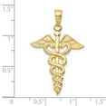thumbnail image 2 of Finest Gold 10K Yellow Gold Caduceus Pendant, 2 of 2