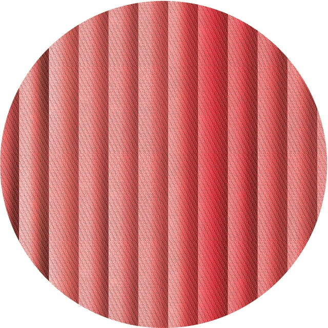 Ahgly Company Tapis d'Intérieur Lavables en Machine, Ronds, Rouges Transitionnels, 6' Ronds